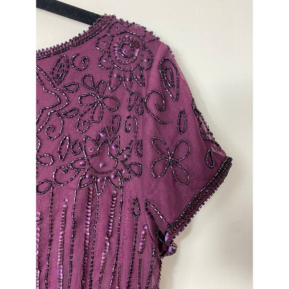 ADRIANNA PAPELL DRESS GOWN 10 MOTHER OF THE BRIDE FORMAL EVENING BRIDESMAID - Picture 8 of 16